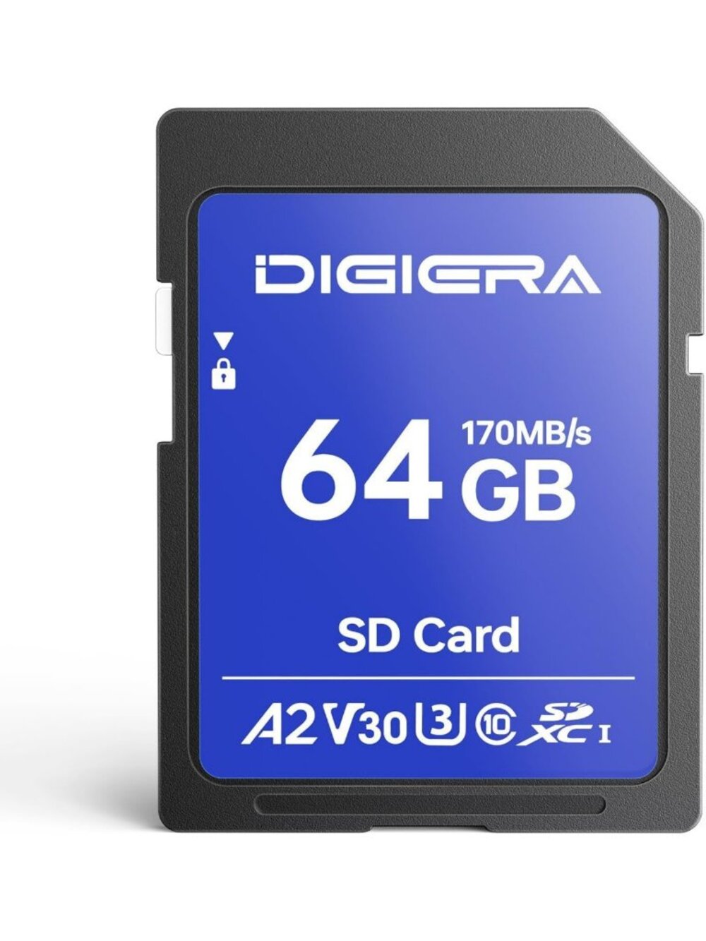 64GB SDXC Memory Card - UHS-I, 170MB/s, C10, U3, V30, 4K UHD for Cameras & More